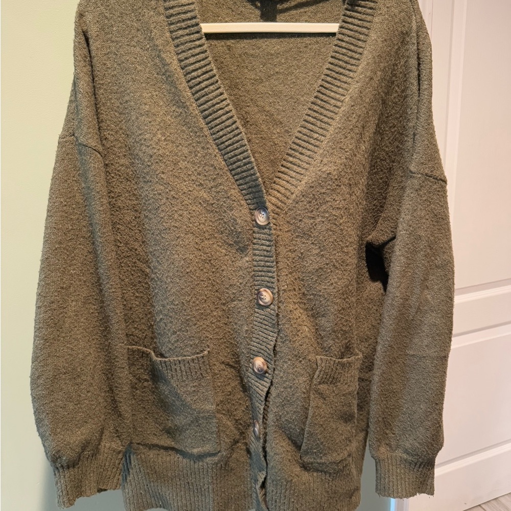 Moving Sale! Sanctuary Olive Button-Up Cardigan